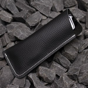 Soft Cowhide Leather Glasses Sleeve Genuine Pouch Luxury <b>Slim</b> Handmade Vintage Reading Spectacles Case Cover LGC-0181 - Product Image 3