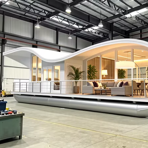 UBI W2250 Casa Flotante Personalizada de 22 Metros, Yate de Lujo de Aluminio Soldado con Motor Fuera de Borda de Gasolina para Pesca Fluvial y Entretenimiento - Product Image 1