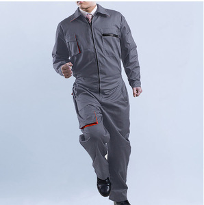ชุดคลุมทำงานสีน้ำเงินกรมท่าแบบยูนิเซ็กซ์ โดย FIT FRONT INDUSTRIES ได้รับการรับรองมาตรฐาน CE พร้อมกระเป๋าแต่งขอบสีแดง ดีไซน์ซิปด้านหน้าพร้อมระบบตรวจจับเข็ม - Product Image 2