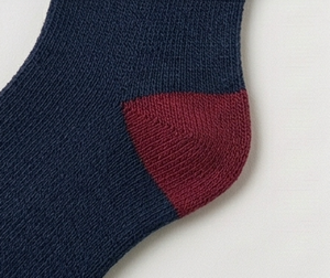 Calcetines de Mujer, Color Azul Marino y Rojo, Tejidos, Transpirables, para Uso Diario, Otoño, Longitud Estándar - Product Image 3
