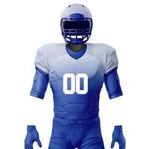 ชุดยูนิฟอร์มอเมริกันฟุตบอลสีพื้นสำหรับใช้งานกลางแจ้งรุ่นใหม่ปี 2026 ชุดเสื้อและกางเกงขาสั้นสำหรับทีม - Product Image 4