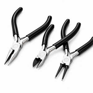 MANAN INSTRUMENTS Stainless Steel Jewelry Pliers Tapered Baguette Cut for DIY <b>Wire</b> Bending Loop Shaping <b>Craft</b> Tools - Product Image 1