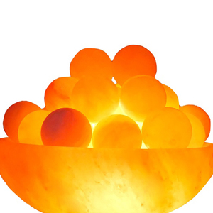 Lampe de sel de l'Himalaya de qualité supérieure, ronde, faite à la main, en cristal naturel, lumière chaude, décoration d'intérieur, lumière d'ambiance moderne, artisanat naturel - Product Image 4