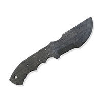 Pisau Burraq OEM Buatan Tangan dari Baja Damaskus, Bilah Kosong untuk DIY, Kelas Industri, Multi-Fungsi, Pola Tetesan Hujan, Tidak Dapat Disesuaikan, Ukuran 7.5