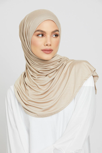 Hijab en jersey pour femmes musulmanes, long, uni, foulard pour femmes, voiles musulmans, hijabs en jersey pour femmes. - Product Image 4