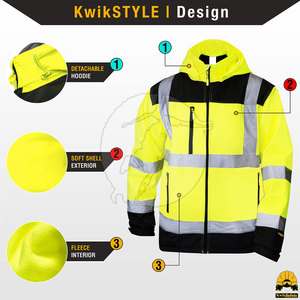 Sudaderas de Seguridad Reflectantes, Ropa de Trabajo Visible, Tejido Suave, Cálidas, Ajustadas, con Detalles Reflectantes, Duraderas, Personalizables, para Equipos de Trabajo - Product Image 5