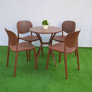 Modern Eco-Friendly Lightweight <b>Plastic</b> Living Room <b>Chair</b> Solid Back Stackable Design Waterproof Foam Filled Mesh Liner Home - Product Image 1