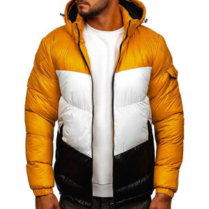 Men Winter Puffer <b>Jacket</b> with Stand Collar <b>Waterproof</b> & Breathable High Quality Custom Design <b>Long</b> Sleeve - Product Image 1