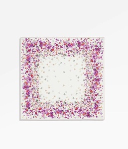 New Luxury Floral Print Satin <b>Silk</b> Scarf for Women and Girls Elegant Designer Square <b>Head</b> & Neck Scarf Multi-Functional Styling - Product Image 1
