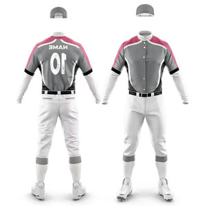 Uniforme de Béisbol Personalizado para Hombre, Venta de Fábrica, con Logotipo y Números Impresos, Kit Completo para Ropa Deportiva, Uniforme de Béisbol para Adultos - Product Image 4