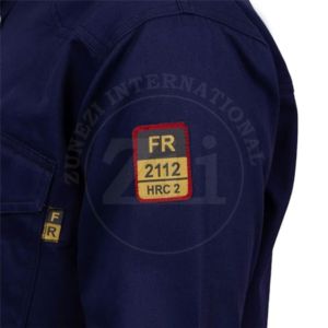 Lona Elástica de Algodón y Spandex de Alta Resistencia, Soldada, Estilo Occidental, Resistente al Agua, NFPA 2112, Personalizada, Manga Larga, Nivel de Protección Contra Vapores FR - Product Image 5
