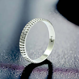 High Quality 925 Solid Sterling <b>Silver</b> <b>Eternity</b> <b>Ring</b> With Double Band Fine Quality IGI Certified Unisex Jewelry At Lowest Price - Product Image 2