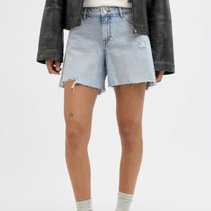 High Quality Wholesale Custom <b>Mens</b> Shorts Casual Denim New Design Women's Oversized Streetwear Embroidery Baggy <b>Jean</b> Streetwear - Product Image 3