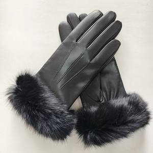 Guantes de cuero para mujer, para invierno, para exteriores, de Pakistán, guantes térmicos de cuero para conducir, para vestir, a la moda. - Product Image 5