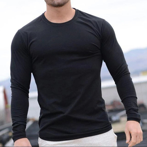 T-shirts en twill de coton décontractés pour hommes avec logo personnalisé, col montant, marque privée, vêtements d'extérieur, impression personnalisée, vente en gros, OEM, ODM - Product Image 2