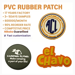 Nouveau design, patchs logo 3D en PVC et caoutchouc de haute qualité, gaufrés, avec support adhésif pour chapeaux - Product Image 2
