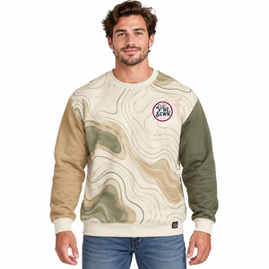 Sweat-shirt de sublimation pour homme tendance, personnalisé en couleur, pull léger avec poignets côtelés, coupe décontractée, tissu décontracté - Product Image 1