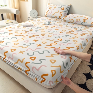 Solid Polyester/Cotton Flat <b>Sheet</b> <b>King</b> Queen <b>Size</b> Breathable All-Season 300tc Deep Pocket 40-count Home Hotel Use Adult Bedding - Product Image 6