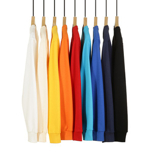 Sweat-shirt à col rond personnalisé pour femme, 100% coton tricoté, couleur unie, manches longues, vêtements décontractés pour l'automne - Product Image 2