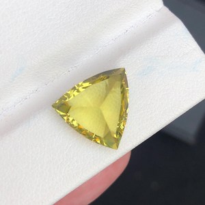 Cuarzo Limón, Gema Natural de Corte Trillón, Piedra Amarilla Suelta de Alta Calidad para Coleccionistas - Product Image 4