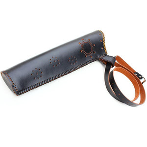 Arquero de cuero duradero de primera calidad hecho a mano con cinturón ajustable y soporte ligero para la espalda, equipo deportivo para exteriores - Product Image 1