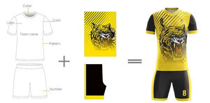 Mens Authentic Player Version Vintage Club America Inspired Vintage Sublimation Soccer Jersey Uniform Set - Product Image 5