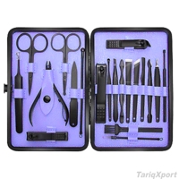 Juego de Manicura y Pedicura Profesional de Lujo, 36 Piezas, Kit de Cuidado de Uñas de Acero Inoxidable, Cortaúñas, Herramientas para Cutículas, Cuidado de Manos y Pies