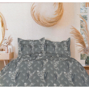 Sábana bajera de algodón 100% con acabado de patrón moderno Juego de cama de uso diario en todos los tamaños con fundas de almohada a juego - Product Image 1