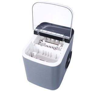 Macchina per il ghiaccio portatile da banco, autopulente, 9 cubetti in 6 minuti, 12 kg al giorno, con cestello e paletta - Product Image 5