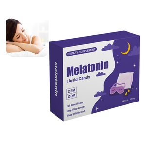 Gel de mélatonine pour le sommeil, fabriqué en usine GMP, aide au sommeil, compléments liquides OEM, bonbons liquides à la mélatonine avec vitamine B6 - Product Image 1