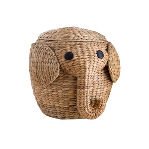 ตะกร้าหวายจากหญ้าทะเลสานสำหรับเด็กและวัยรุ่นตะกร้าตกแต่งบ้านงานแฮนด์เมดน่ารัก - Product Image 1