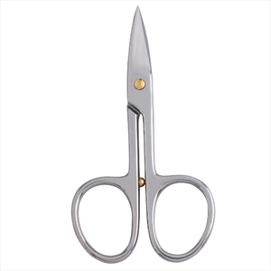 Ciseaux à cuticules de style russe pour droitiers, en acier inoxydable, tranchants, avec logo personnalisé et marque privée - Product Image 2