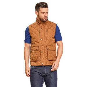 Chaquetas sin Mangas para Hombre, Diseño Personalizado al por Mayor OEM 2026, Corte Ajustado, Multibolsillos, Ropa de Invierno Cálida, Lisas, Venta Caliente - Product Image 1