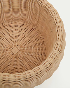 Cesta de frutas de ratán tejida a mano, cuenco de mimbre natural, organizador de almacenamiento para cocina, mesa de comedor, sala de estar, decoración del hogar - Product Image 4