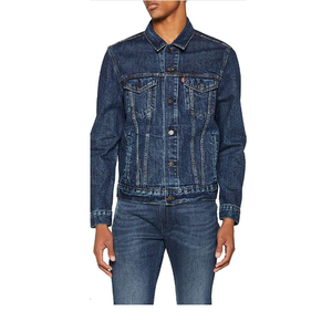 Chaqueta de Mezclilla Gruesa con Forro Polar para Hombre, Tallas Grandes, de Alta Calidad, para Exportación - Product Image 3