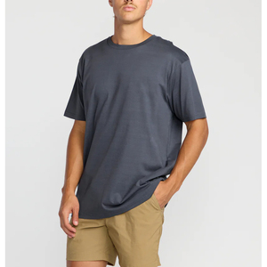 Camiseta Oversize de Algodón Grueso de Corte Ancho para Hombre, Hombro Caído, Lisa, Casual, Ropa Urbana de Alta Gama - Product Image 3