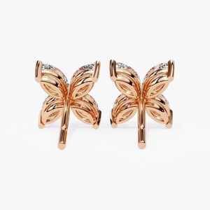 New Indian Manufactured Luxury Moissanite Diamond <b>Earrings</b> for Women Certified Marquise Cut Sustainable Fine Available For Sale - Product Image 3