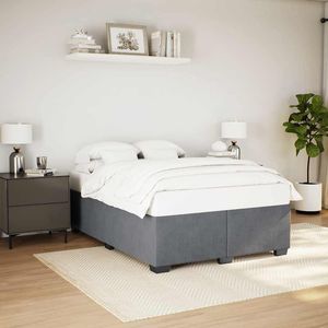 Cadre de lit rembourré gris foncé - Product Image 1