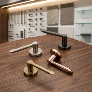 Herrajes Modernos para Manijas de Puerta, Ambidiestros, Acabados Antiguos en Acero Inoxidable, Negro Grafito, CP, Z, PVD Dorado y Oro Rosa, Solución Total Personalizada - Product Image 3