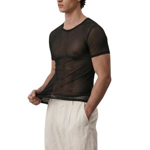 Hauts de sport athlétiques à motif diamant en maille hautement élastique, en poly-spandex, anti-humidité, coupe ajustée, couche de base, couleur foncée - Product Image 3