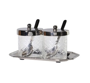 Frasco de Vidrio Decorativo con Diseño de Flores Doradas, Recipiente de Cocina, Almacenamiento para el Hogar, Frasco de Vidrio Floral de Lujo con Detalles Dorados - Product Image 6