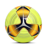 Ballon de football professionnel de haute qualité, taille 5, en cuir synthétique PU premium, coque brillante, cousu à la main, 32 panneaux
