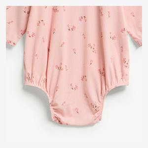 Body de Bebé de Manga Larga con Estampado Floral y Broches, en Lyocell y Spandex, para Recién Nacida, ODM Vietnam - Product Image 4