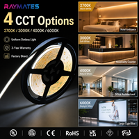 Bande lumineuse COB professionnelle CE UL 24V avec variateur d'intensité, CRI 90 élevé pour la décoration ambiante résidentielle et l'éclairage linéaire commercial