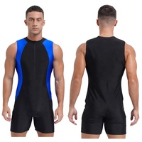Combinaison de bain une pièce pour homme, combinaison de sport, maillot de bain pour la natation en piscine, le surf, la plongée, la course et l'entraînement
