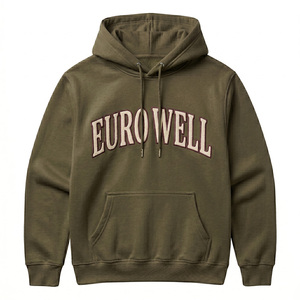 Hoodie unisexe ample en polaire technique avec logo brodé, idéal pour l'entraînement et la gym, collection hiver, vente en gros - Product Image 5