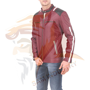 Factory Made Premium Quality <b>Lightweight</b> <b>Men</b> Leather Winter <b>Jacket</b> Wholesale Price New Style <b>Men</b> Leather Winter <b>Jacket</b> - Product Image 3