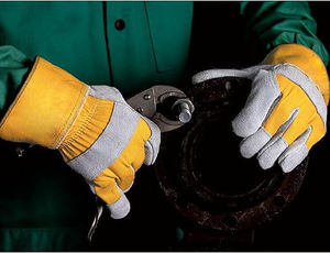 Best Selling Hand Protection Safety <b>Gloves</b> Leather Material Safety <b>Gloves</b> Full Finger Safety <b>Gloves</b> - Product Image 4