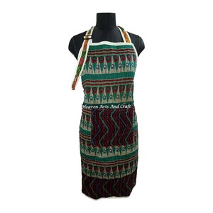 Floral Vintage Kantha Handmade Recycled Cotton Sari <b>Apron</b> Floral <b>Apron</b> Kitchen Women <b>Apron</b> Dress Gift For Mom From Jaipur India - Product Image 1