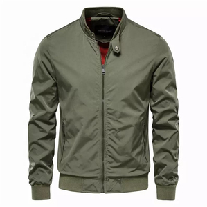 Chaqueta Bomber Rosa para Hombre SIRIUS SPORTS, Cuello Alto, Cierre Frontal con Cremallera, Corte Regular Informal, Material de Forro Polar de Poliéster/Nailon, Ropa de Invierno - Product Image 4